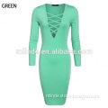 modest beautiful long sleeve sea green sexy midi hollow design Formal Party dress to the graduation ball